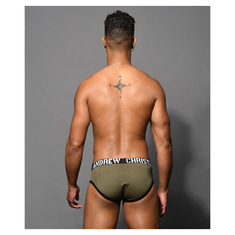 Andrew Christian 军用网眼三角裤,几乎全裸