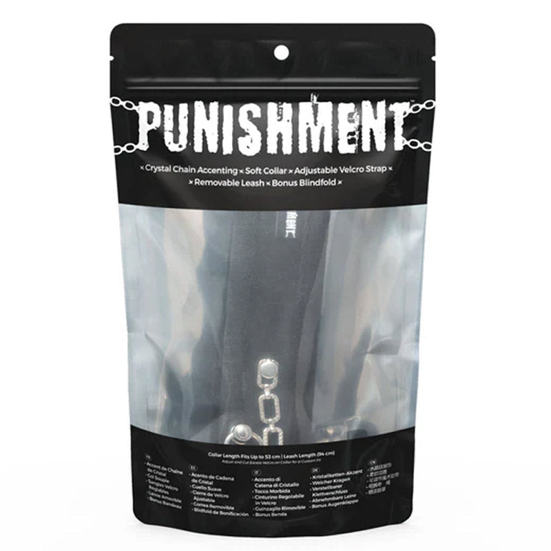 Punishment 系列 - 水晶细节项圈和牵引绳