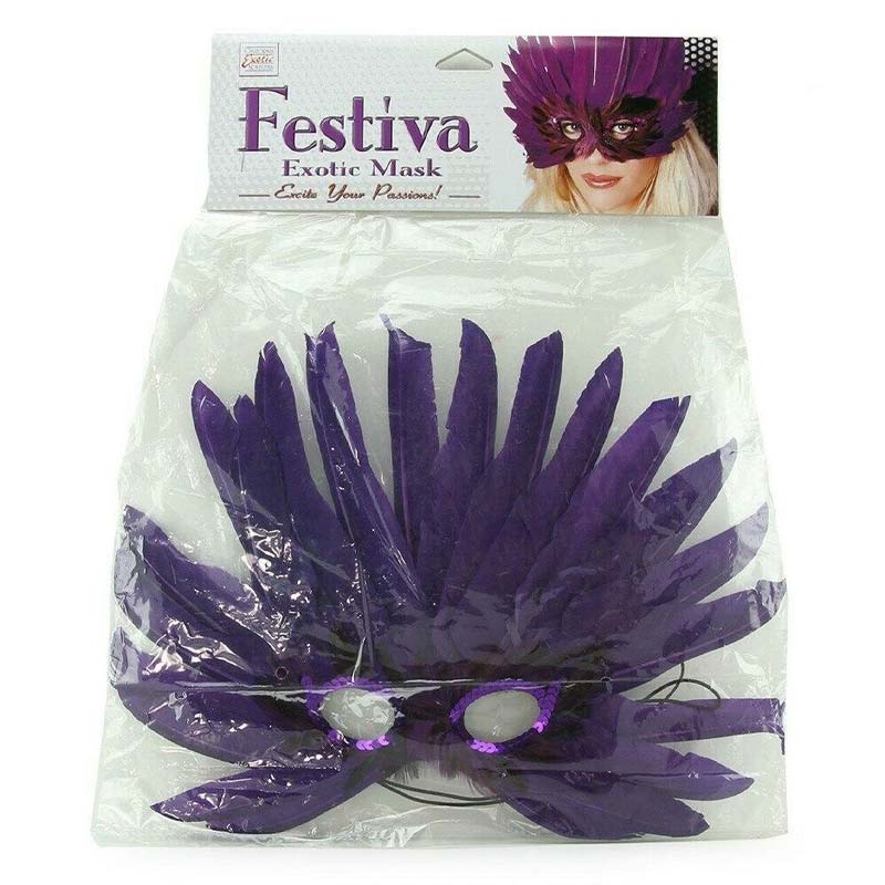 Festiva Exotic 面具 - 紫色