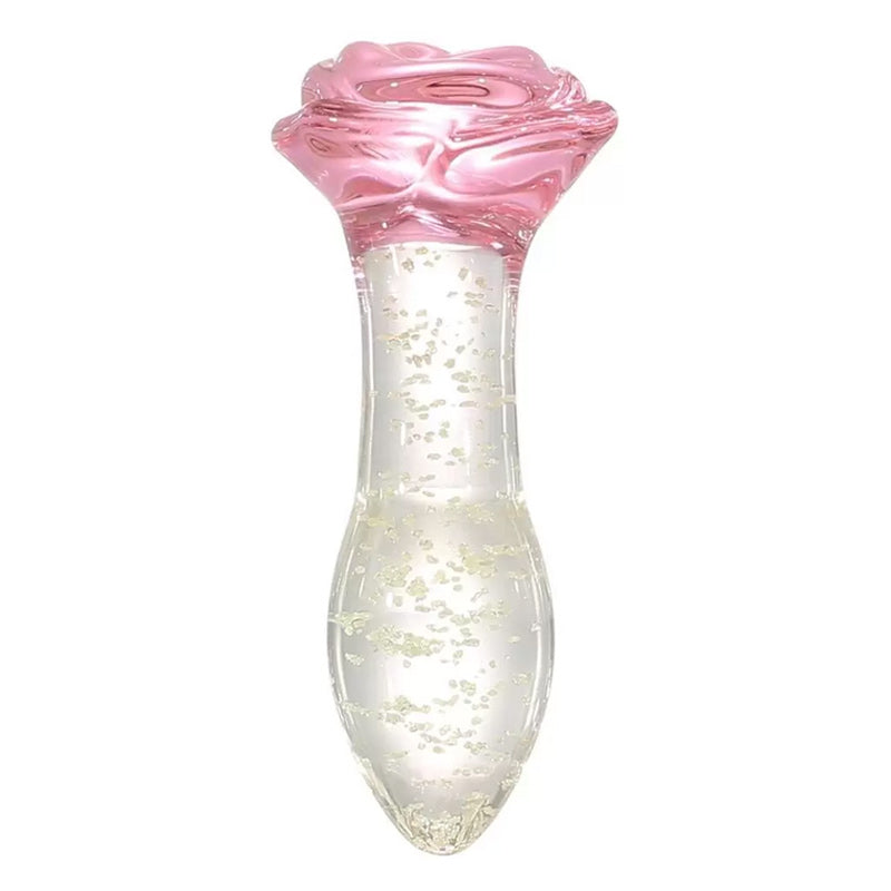 多汁的玻璃玫瑰花蕾