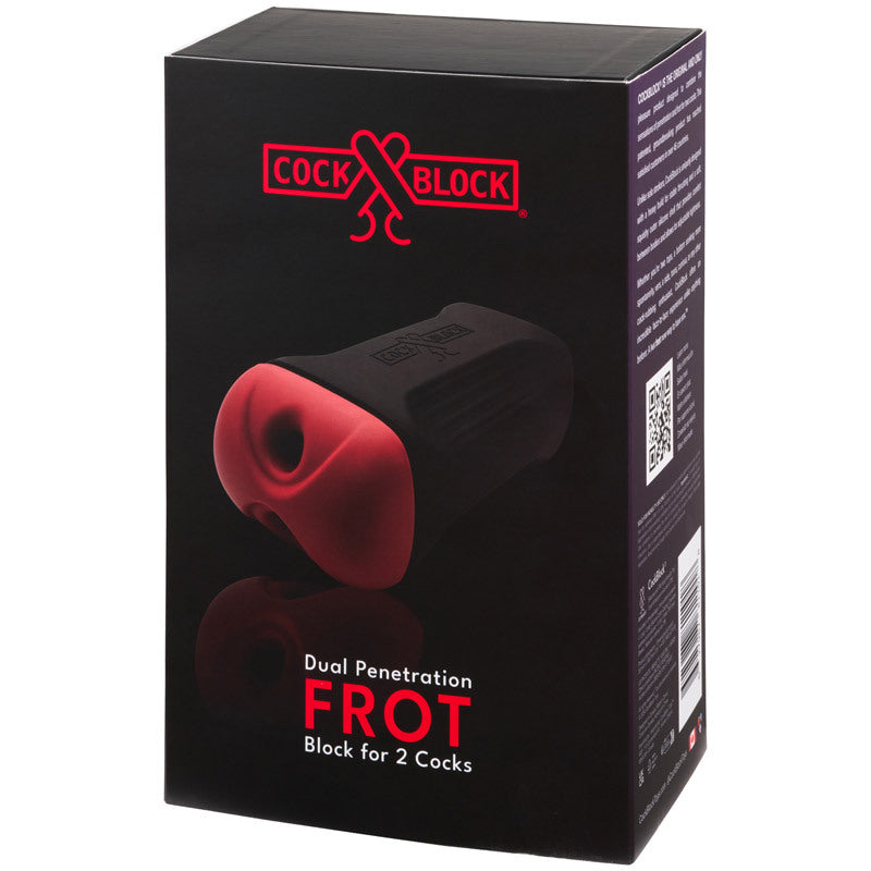 CockBlock Frot 双重穿透块,适用于 2 个阴茎