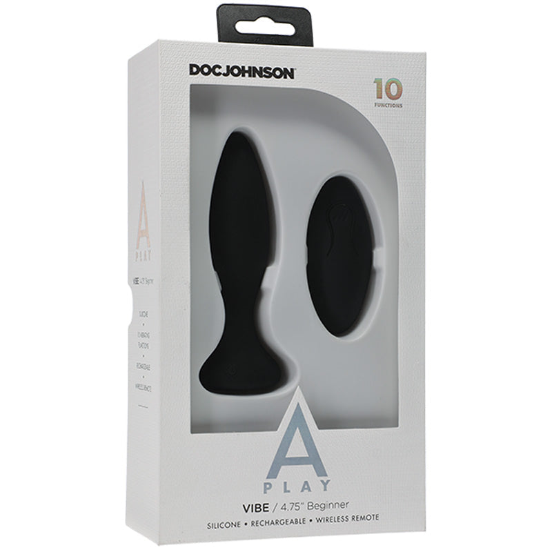 A-Play - Vibe - 入门级 - 可充电硅胶肛塞,带遥控器
