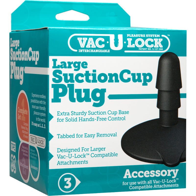Vac-U-Lock 大号黑色吸盘塞
