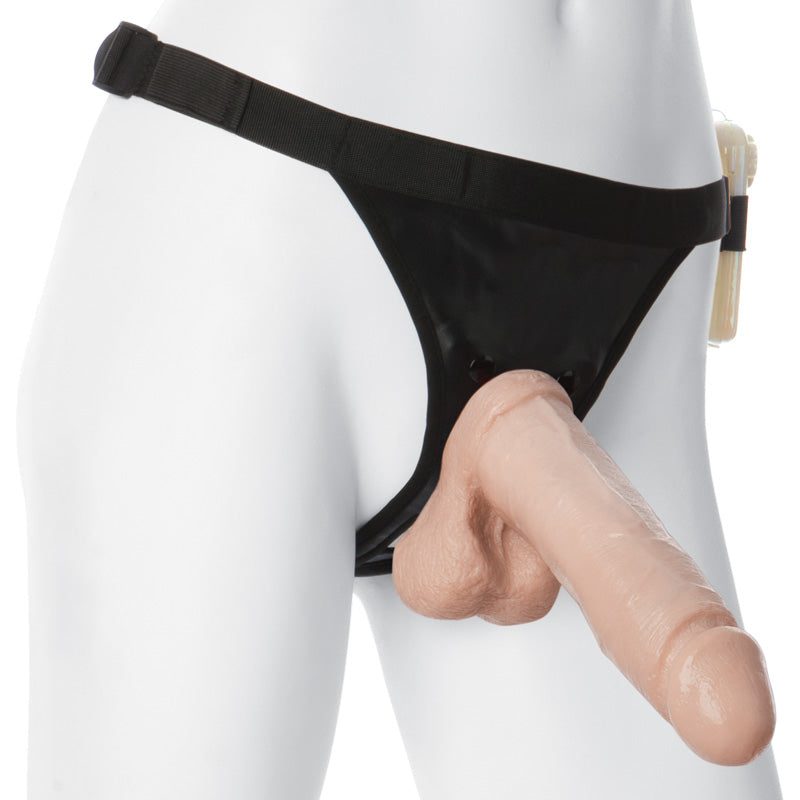 Vac-U-Lock Vibro Ultra Harness 2 & Plug With 8 Inch Ur3 Cock - 非零售包装