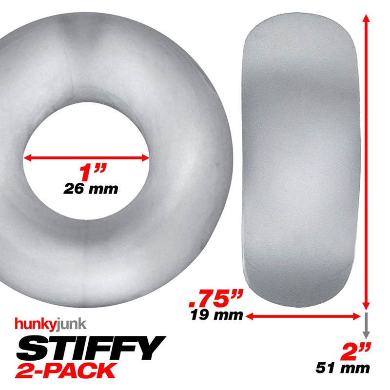 Stiffy 2 件装凸起阴茎环