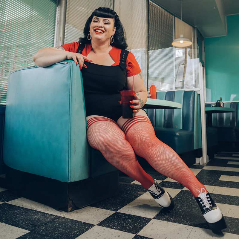Kixies Sandra 渔网大腿袜