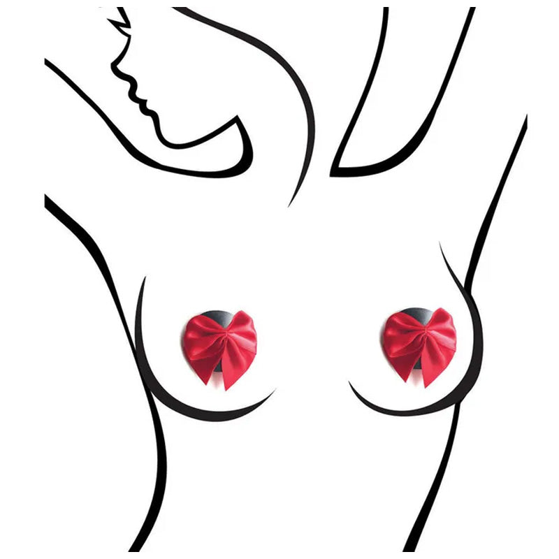 小精灵性感红色蝴蝶结乳贴