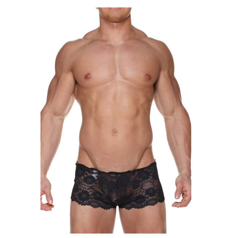 MaleBasics 曼妙蕾丝迷你平角短裤