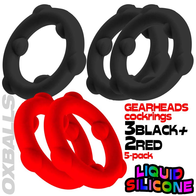 Oxballs Gearheads 5个装旋转戒指