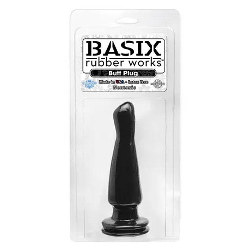 Basix 5 英寸曜石黑肛塞