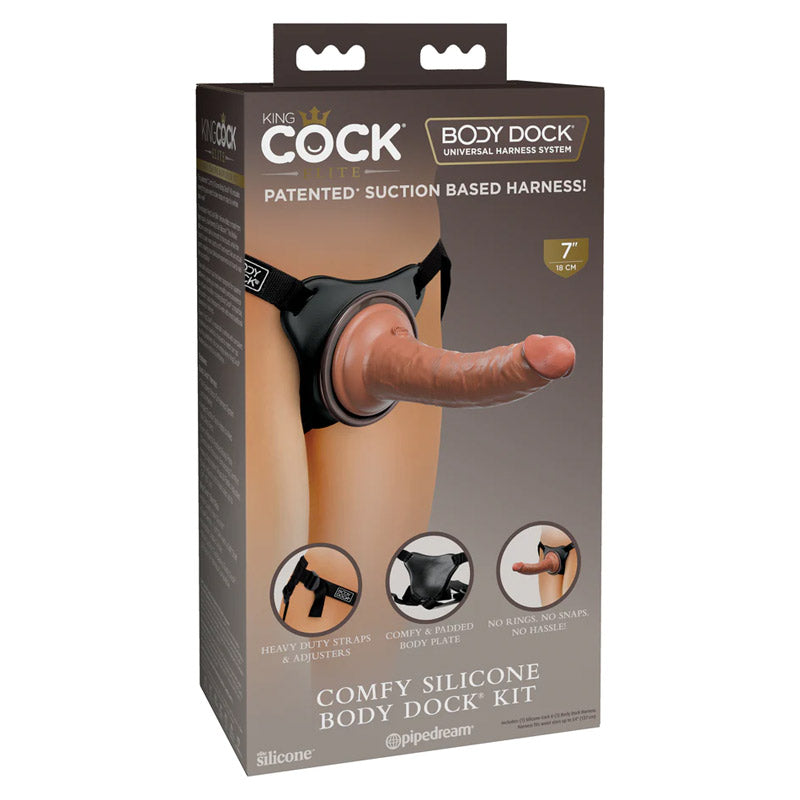 King Cock Elite舒适硅胶身体底座套装