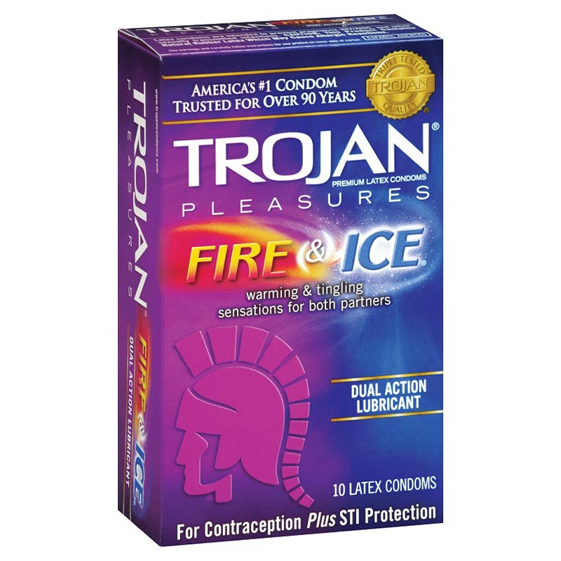 Trojan Pleasures 火与冰避孕套