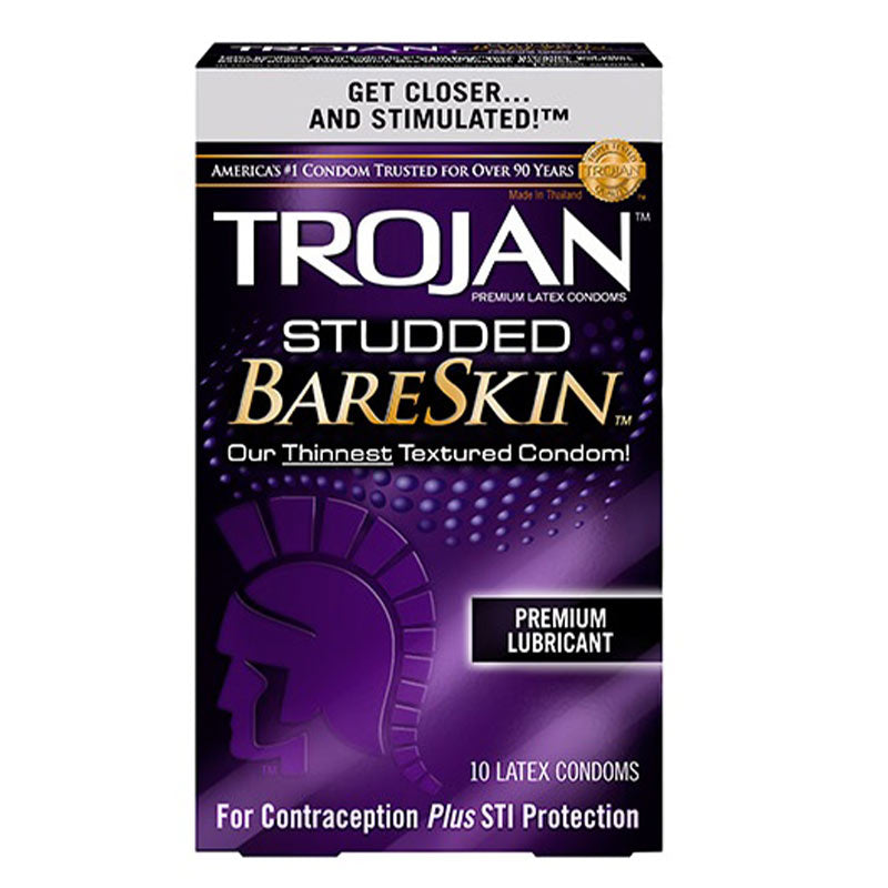 Trojan 铆钉裸皮避孕套 10 只装