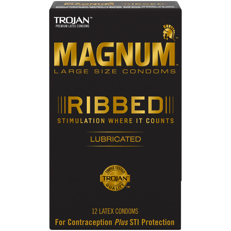 Trojan Magnum 螺纹润滑避孕套