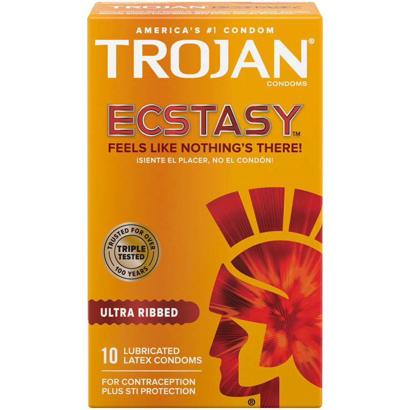 Trojan Ultra Ribbed Ecstasy避孕套