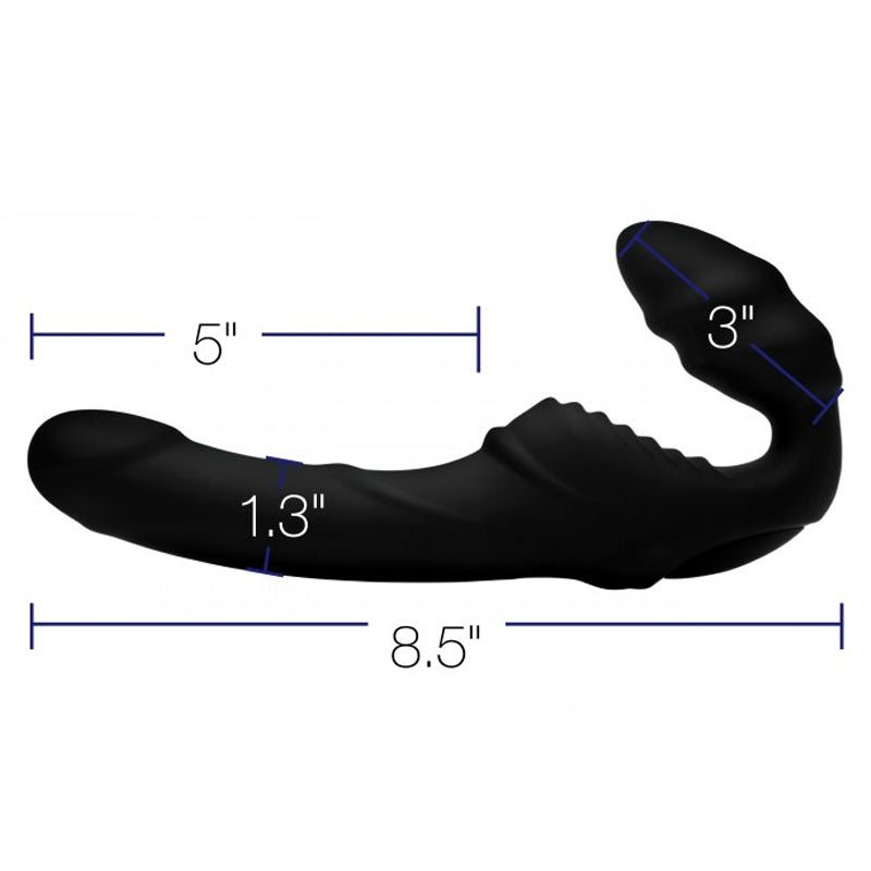 Pro Rider 9X 振动硅胶无带式绑带式情趣用品,带遥控器