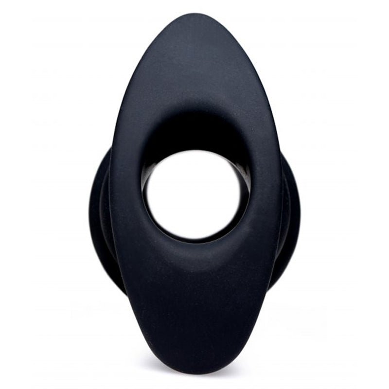 硅胶罗纹空心肛塞 - 中号