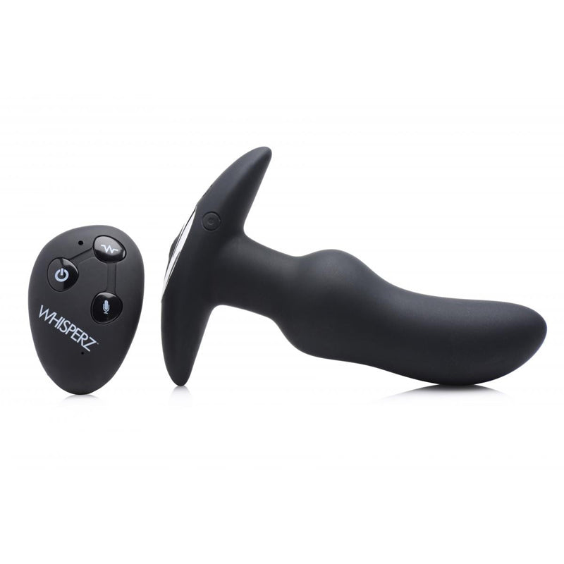 Whipserz 声控 10 倍震动前列腺按摩器,带遥控器