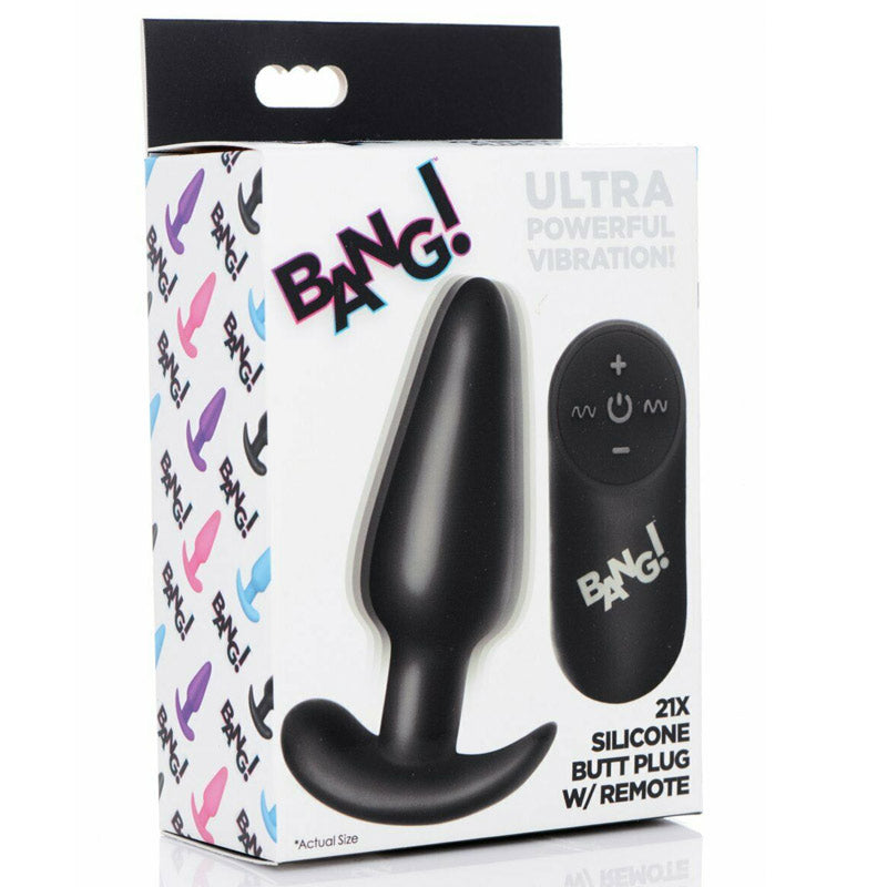 Bang 21X 振动硅胶肛塞带遥控器