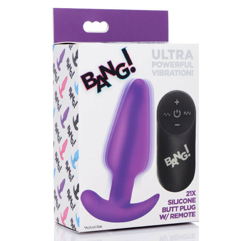 Bang 21X 振动硅胶肛塞带遥控器