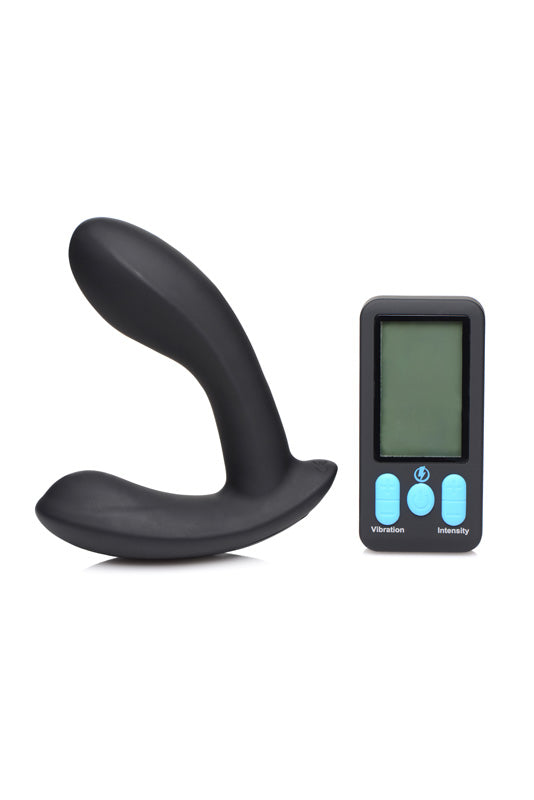 E-Stim Pro 硅胶振动前列腺按摩器,带遥控器