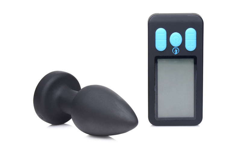 E-Stim Pro 硅胶振动肛塞,带遥控器