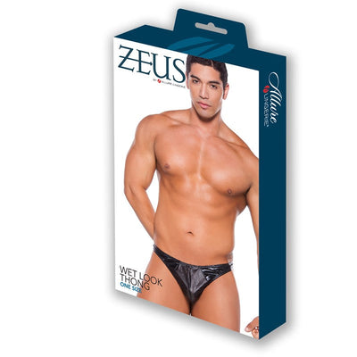 Zeus 湿润光泽魅惑丁字裤（前囊袋款）