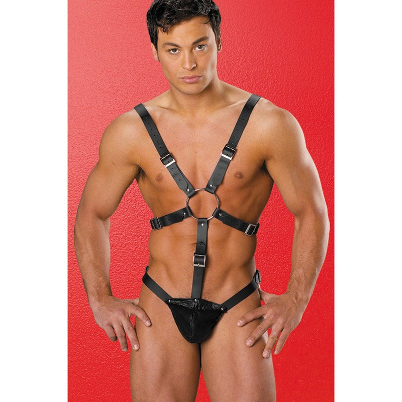 男士真皮热销男士胸背带