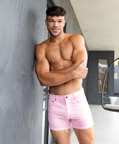 Andrew Christian 修身弹力牛仔短裤