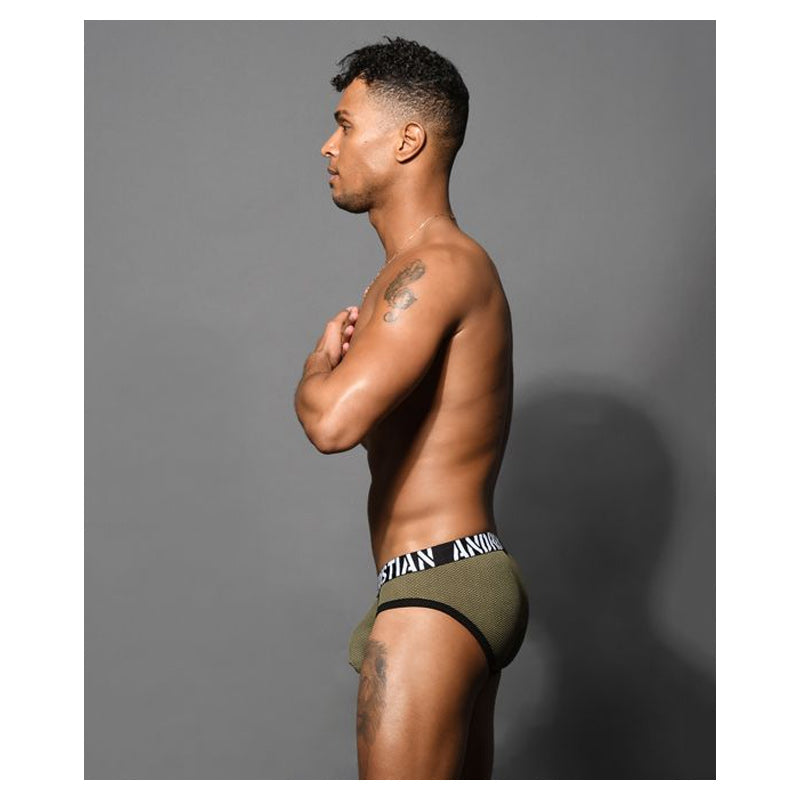 Andrew Christian 军用网眼三角裤，几乎全裸