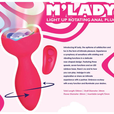 M'Lady 发光旋转肛塞