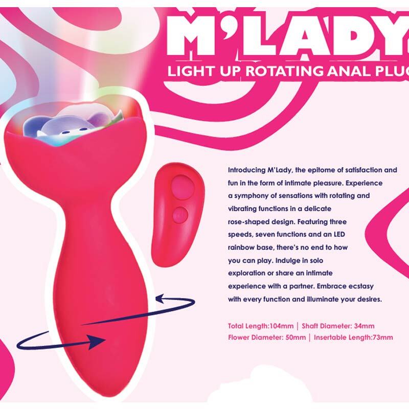 M'Lady 发光旋转肛塞