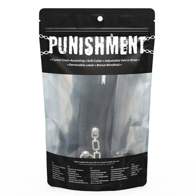 Punishment 系列 - 水晶细节项圈和牵引绳