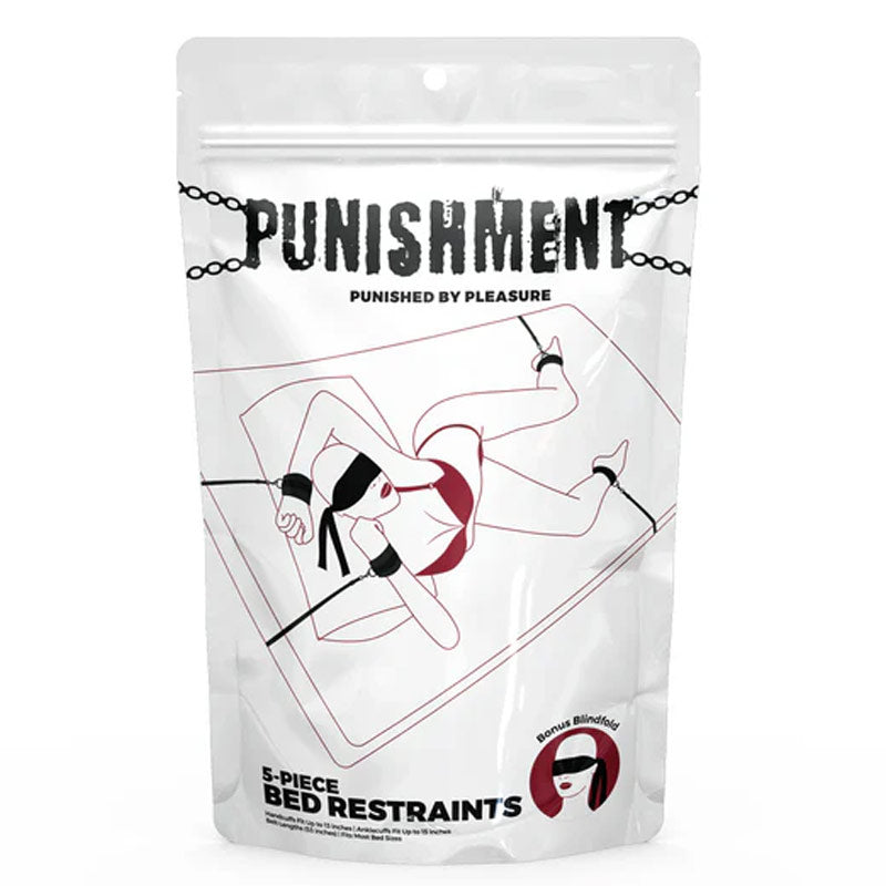 Punishment 系列 - 性五件套床束缚带