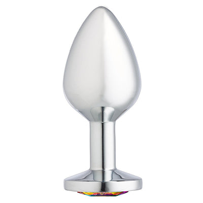 Cloud 9 Novelties 宝石银色镀铬肛塞
