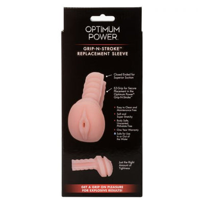 Optimum Power Grip N Stroke 替换套筒 白色