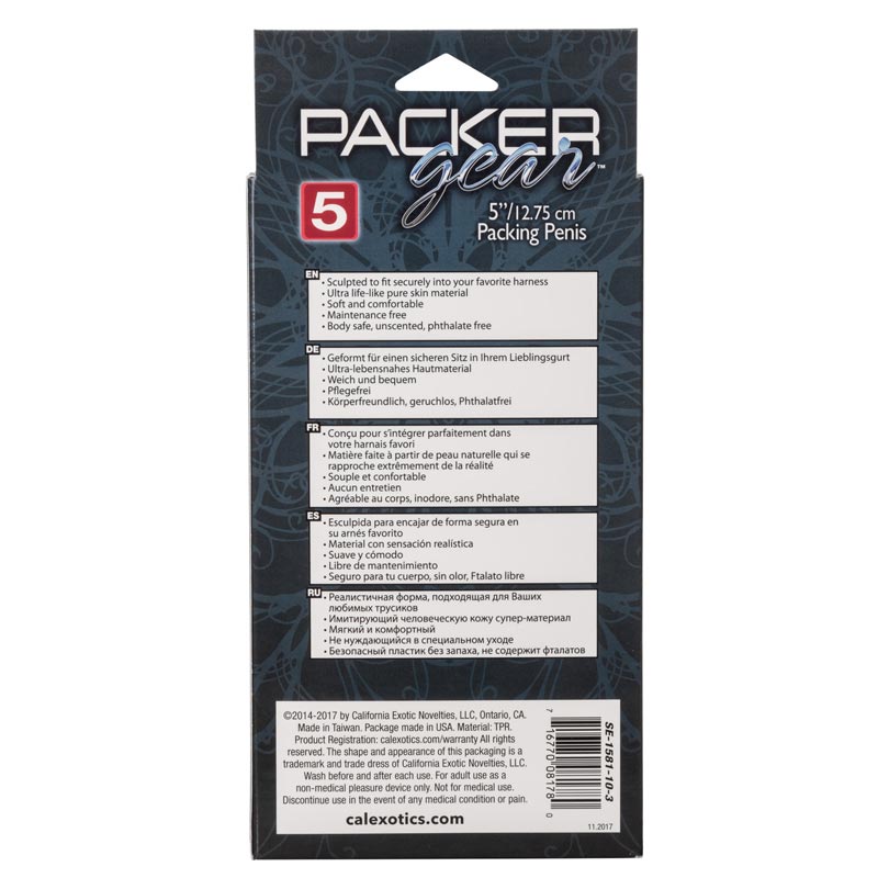 Packer Gear 5英寸阴茎填充
