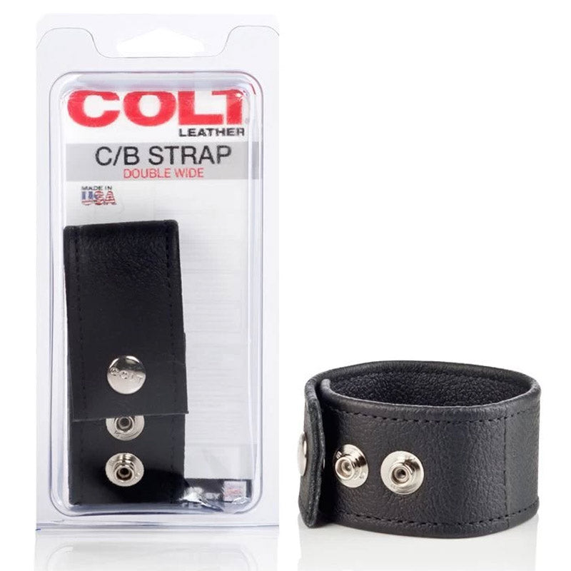 Colt 皮革双宽表带