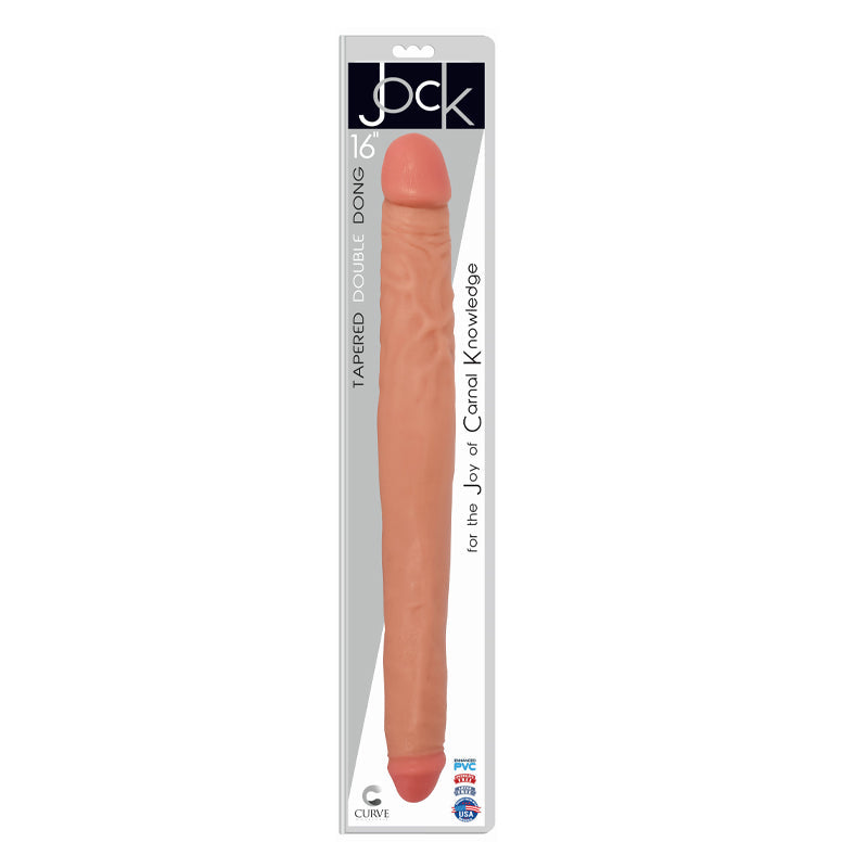 Jock锥形双头假阳具16英寸