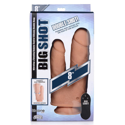 Big Shot 8英寸双管双重插入式假阳具