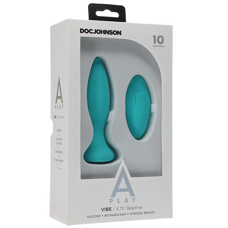 A-Play - Vibe - 入门级 - 可充电硅胶肛塞，带遥控器