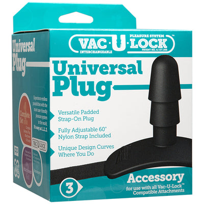 Vac-U-Lock黑色通用插头 - 非零售包装