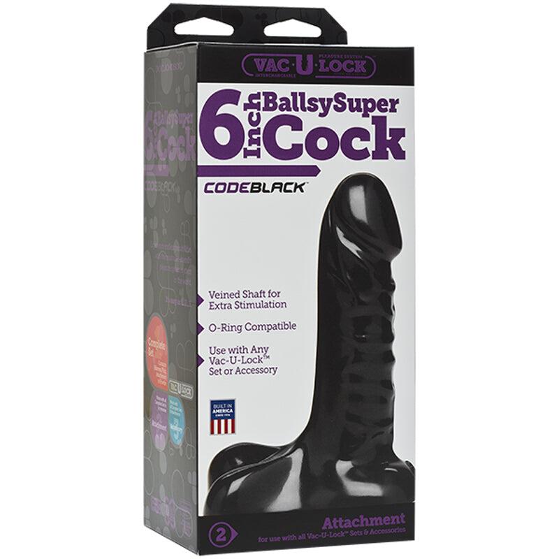 Vac-U-Lock Ballsy Super Cock - 非零售包装
