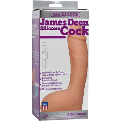 Vac-U-Lock 白金版 - James Deen 硅胶假阳具