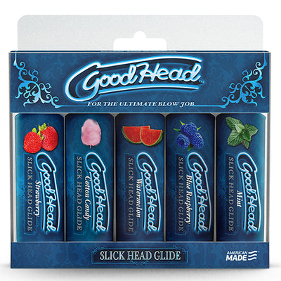 GoodHead - 顺滑头部润滑剂 - 5 瓶装 - 1 液体盎司