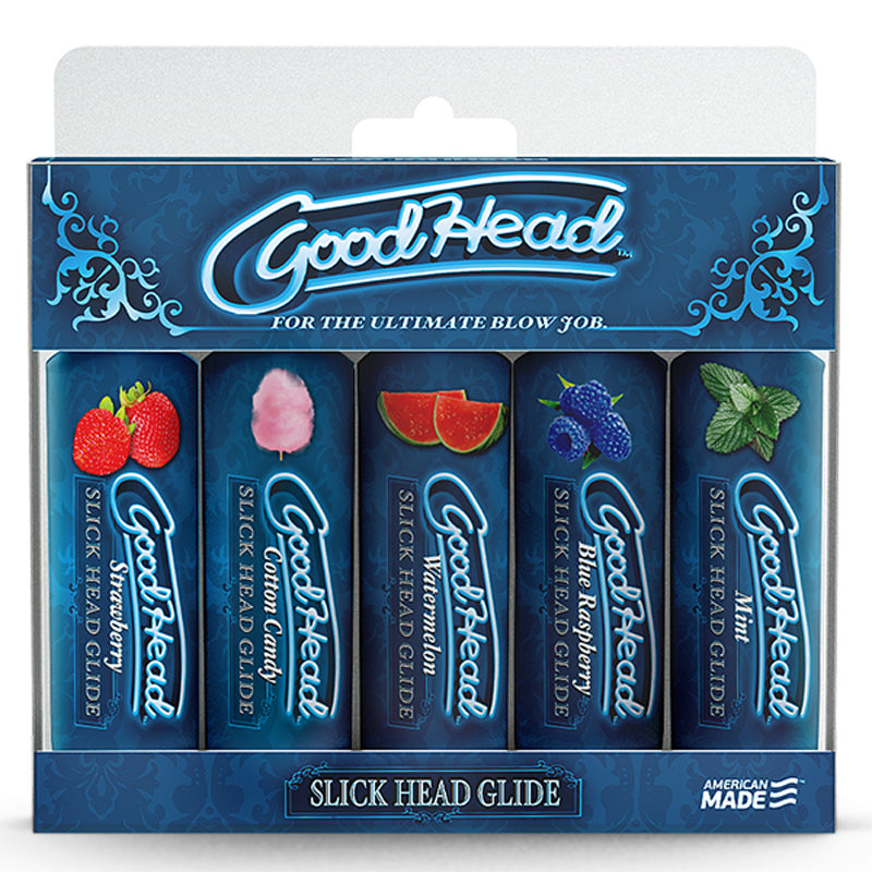 GoodHead - 顺滑头部润滑剂 - 5 瓶装 - 1 液体盎司