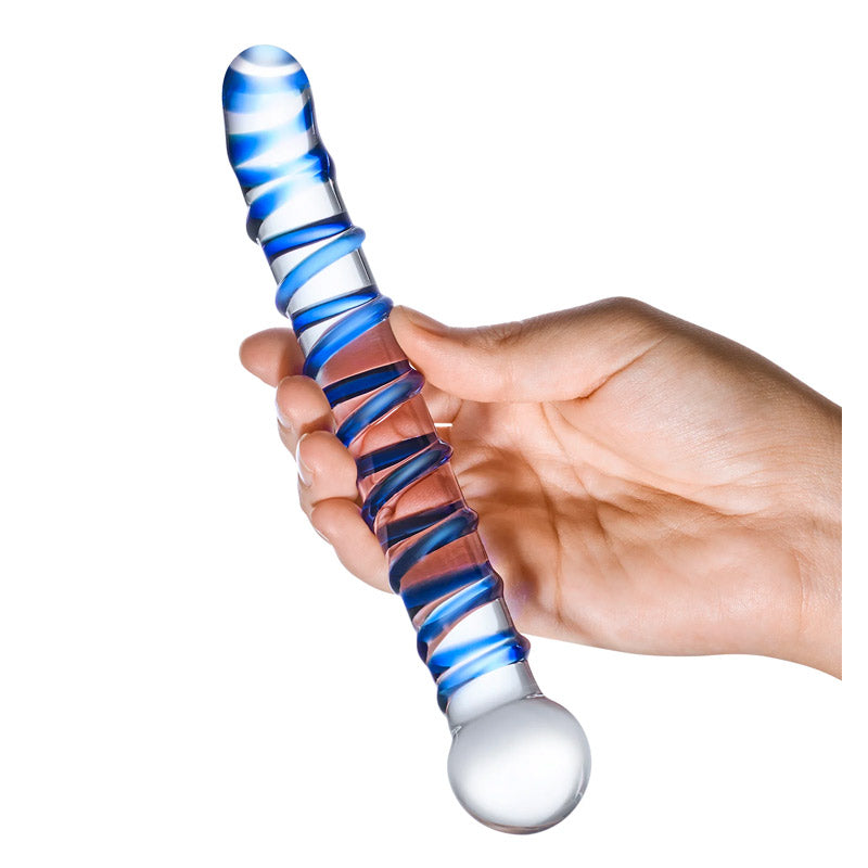 Mr. Swirly 6.5英寸G点玻璃假阳具