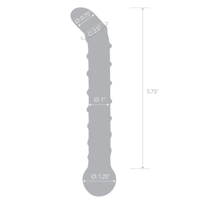 Mr. Swirly 6.5英寸G点玻璃假阳具
