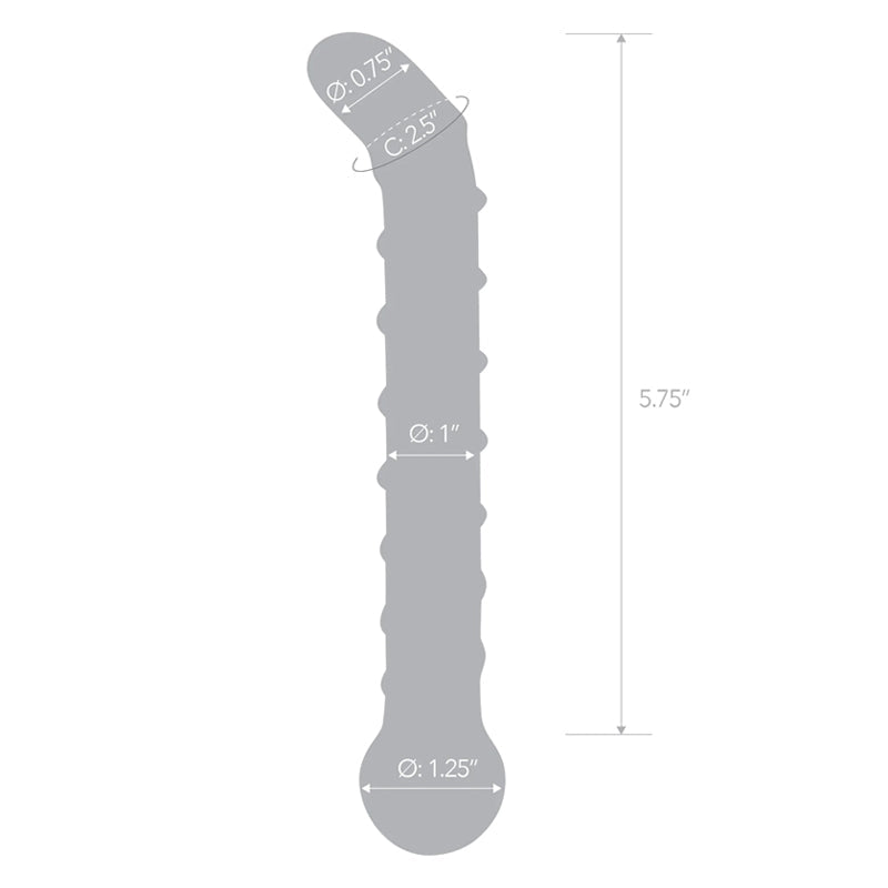 Mr. Swirly 6.5英寸G点玻璃假阳具