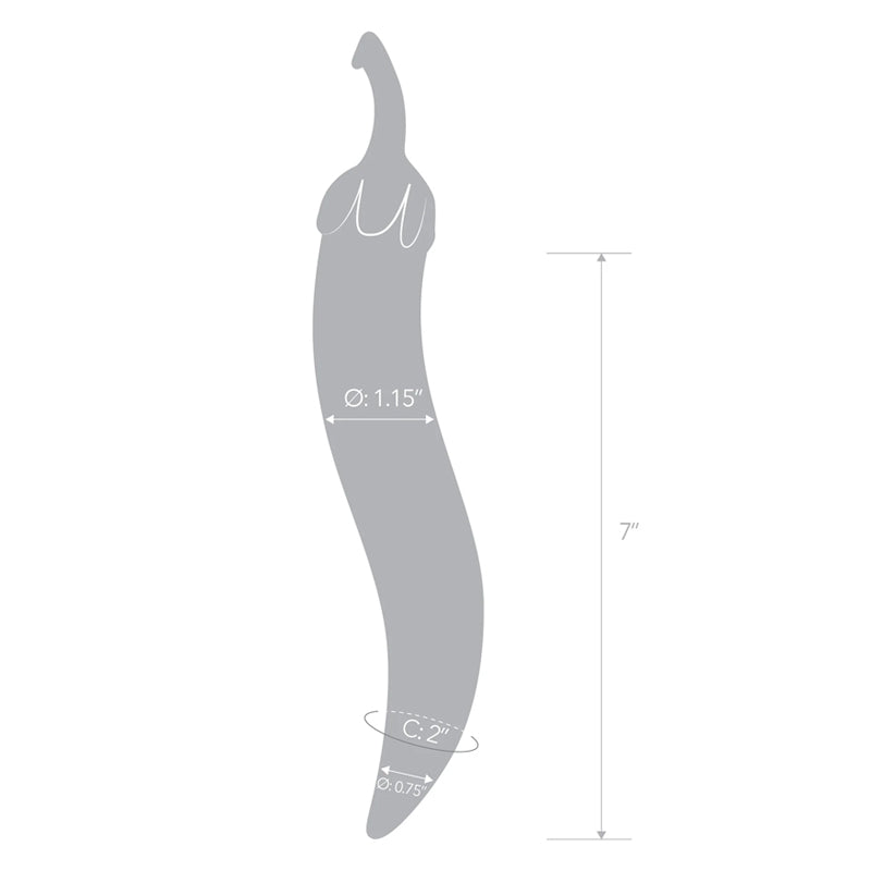 Glass Naturals 辣椒假阳具
